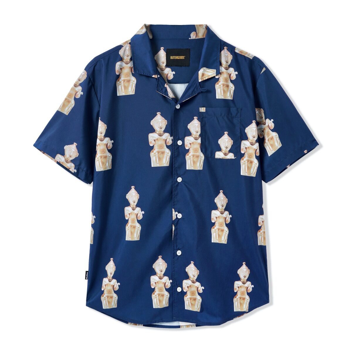 Butter-Goods-Sculpture-Shirt-navy