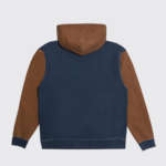 reception-Hooded Sweat reception-Dark Blue and Chocolate Brown