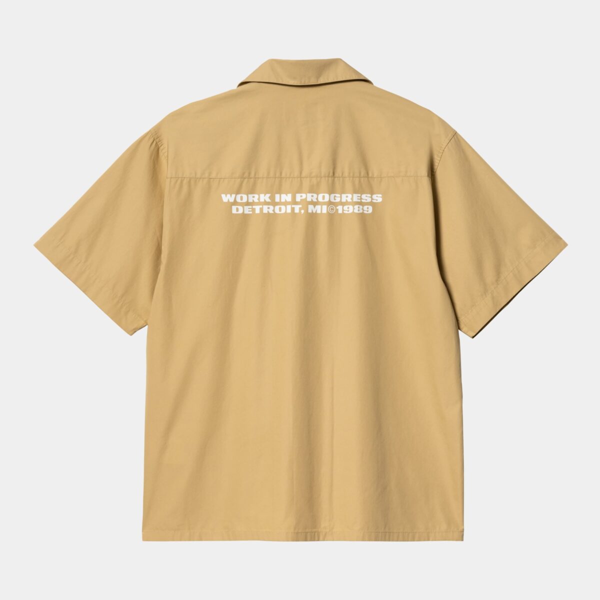 Carhartt WIP S/S Link Script Shirt Cotton Poplin Bourbon / White