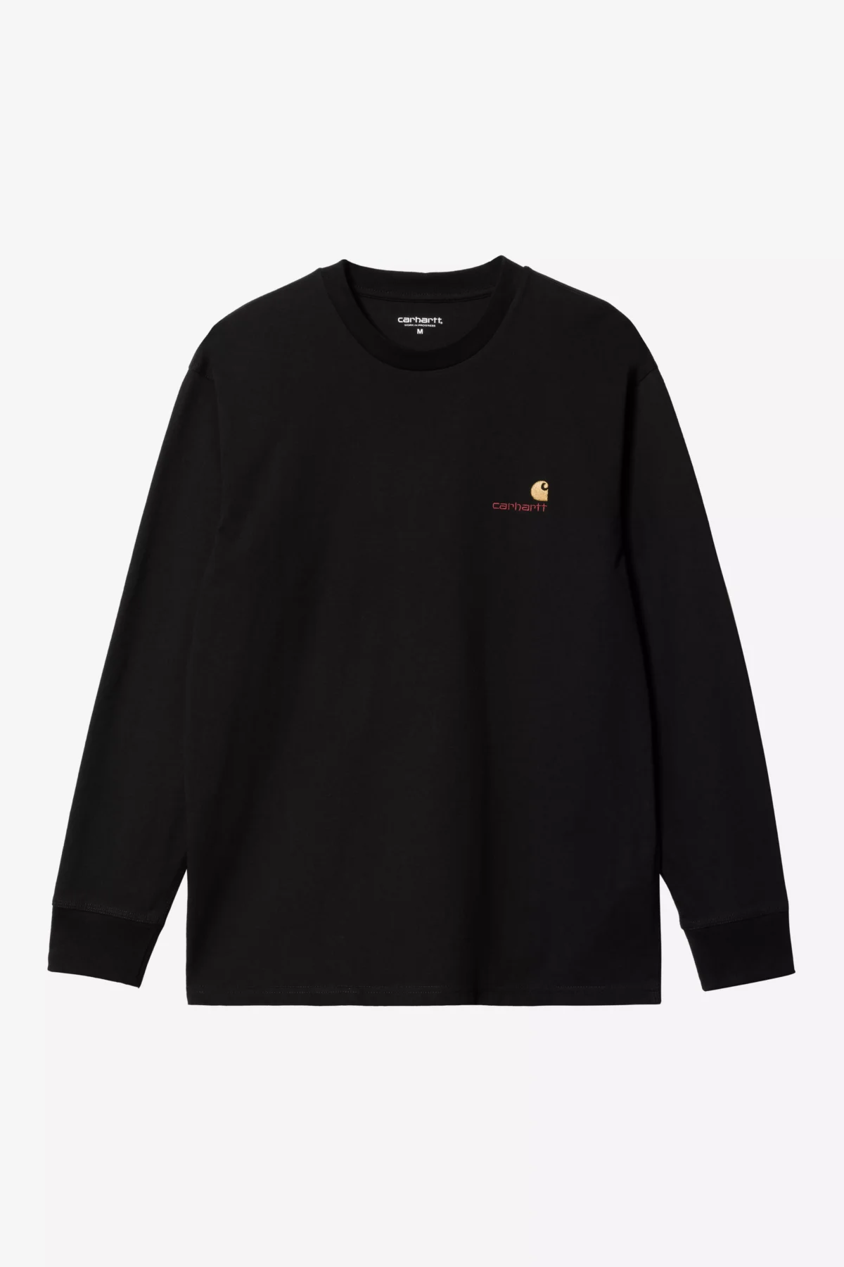 CAMISETA CARHARTT NEGRA LOGO BORDADO PECHO