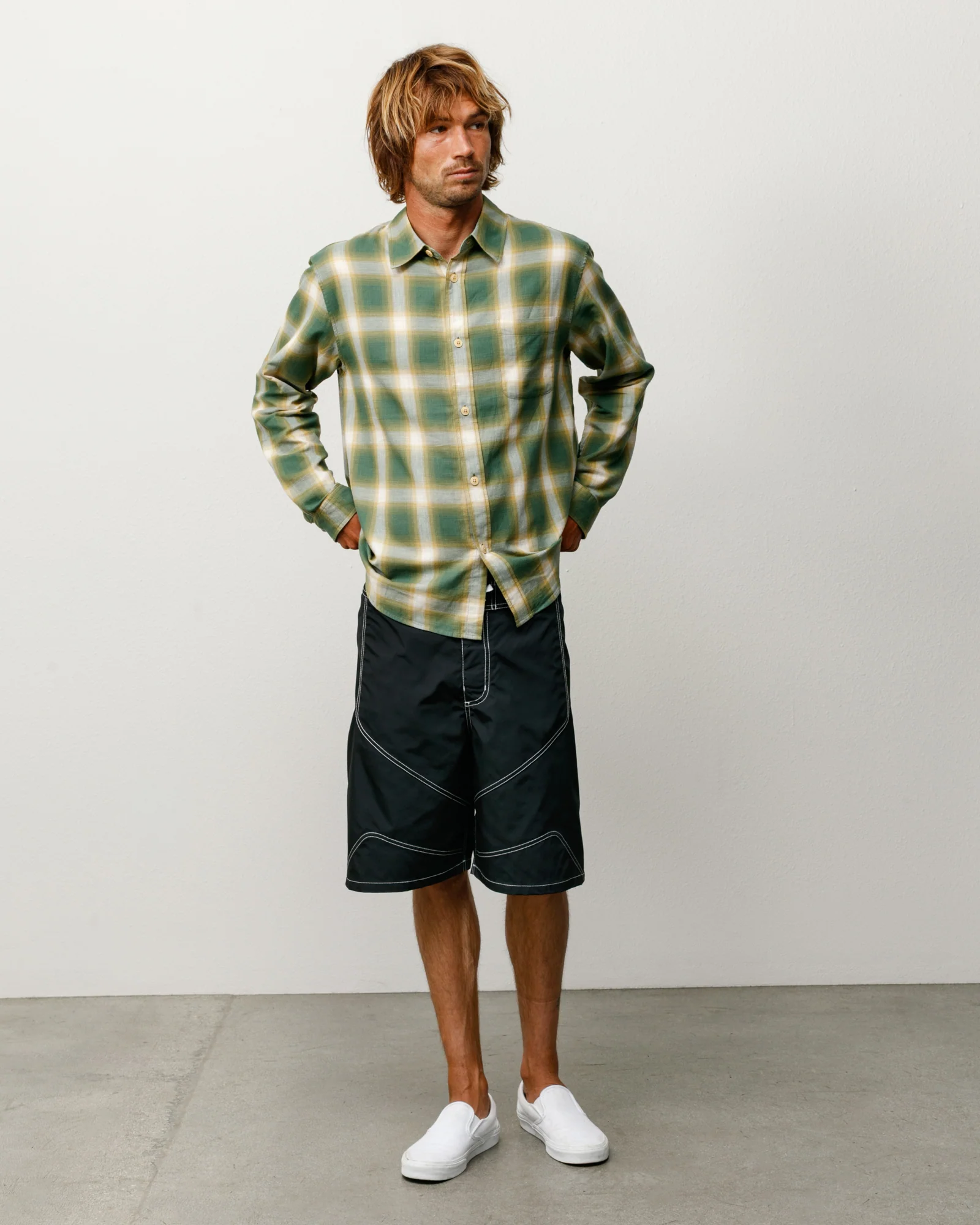 STUSSY CAMISA DE CUADROS OMBRE