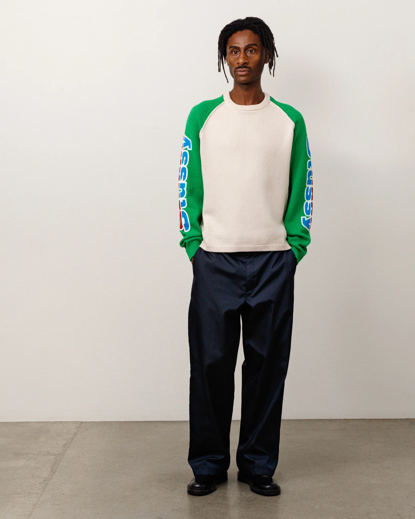 STUSSY JERSEY TWO TONE RAGLAN