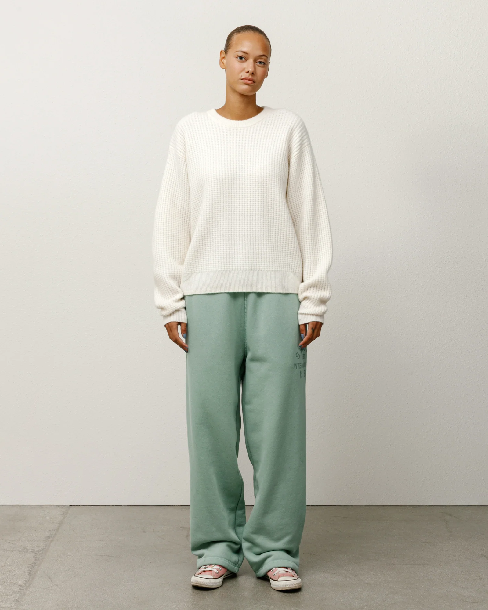 STUSSY JERSEY WAFFLE CASHMERE