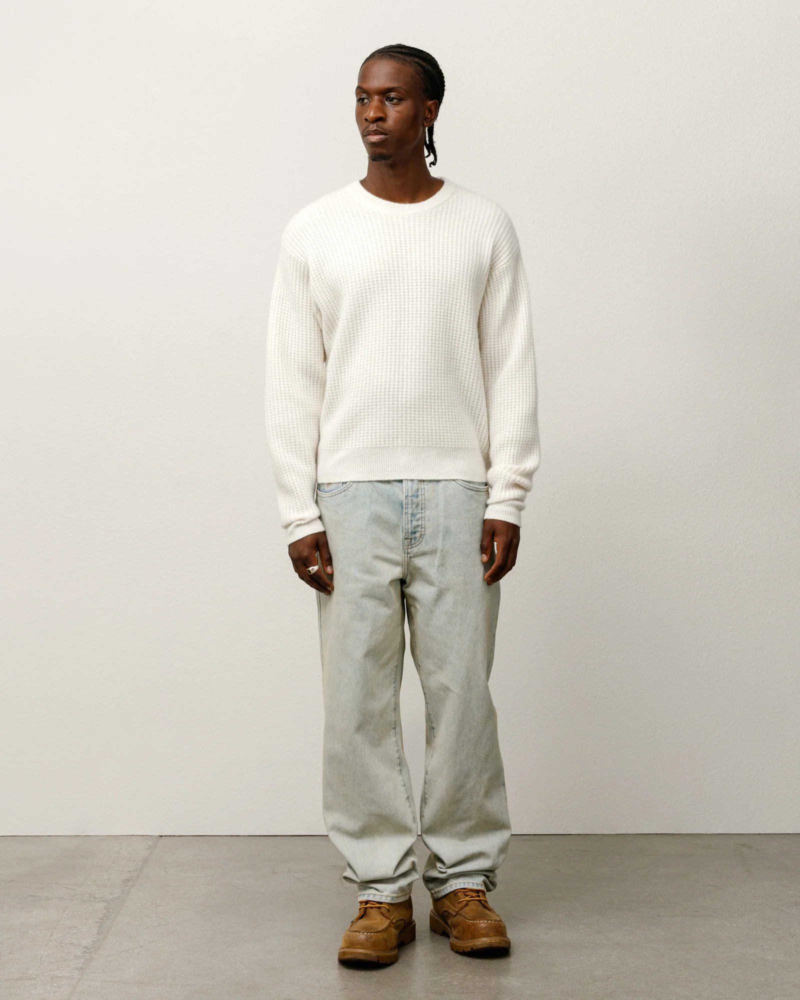 STUSSY JERSEY WAFFLE CASHMERE