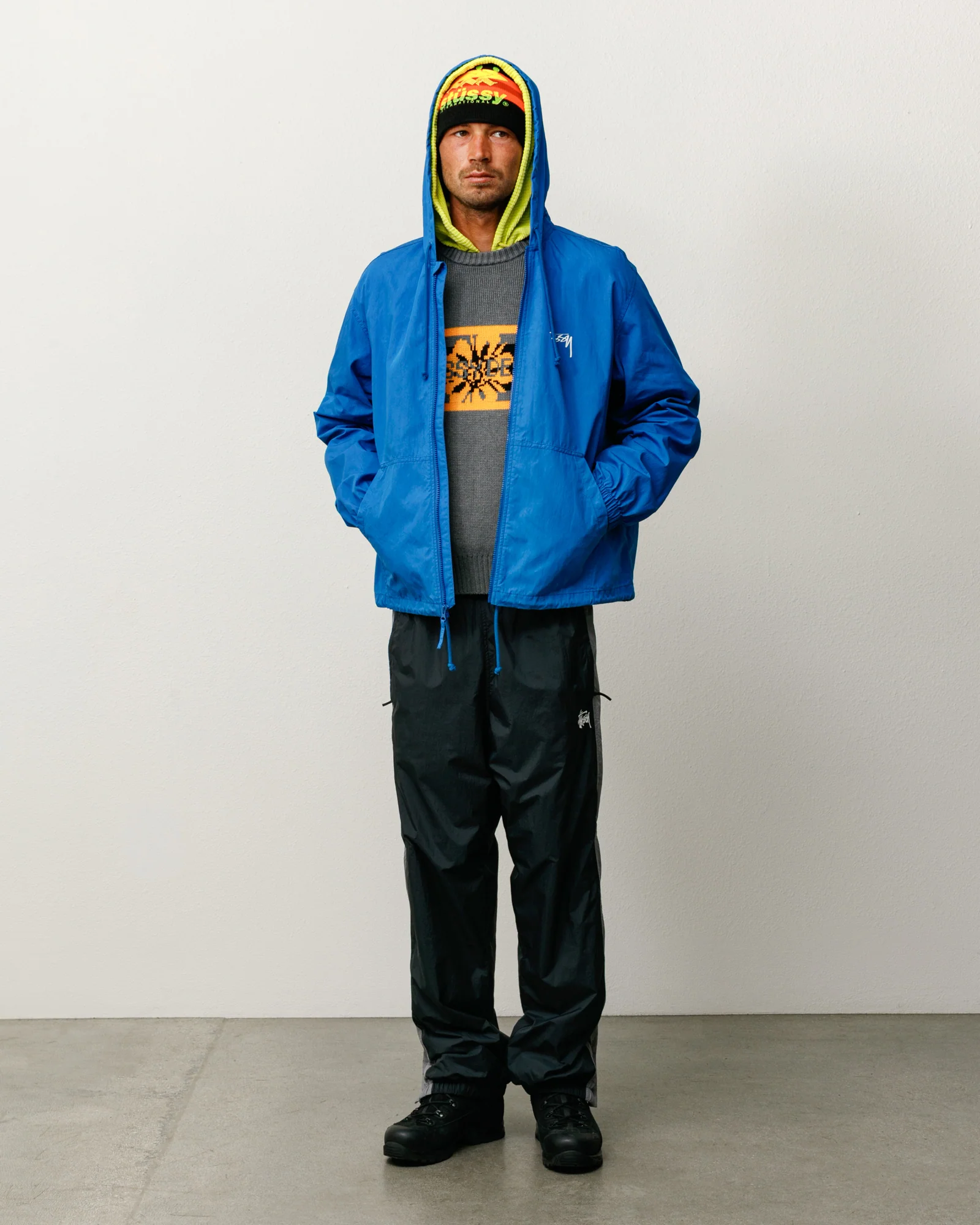 STUSSY CHAQUETA WAXED COTTON BEACH SHELL